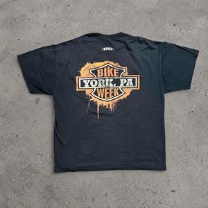 Y2K 2007 Budweiser Beer Harley Biker Shirt Men’s Size XL